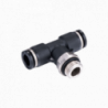 Conector orientable T inst G1/4 tubo diam 8mm