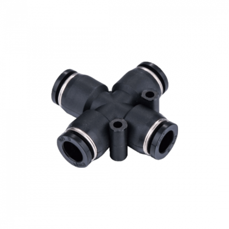 Conector cruz igual inst tubo diam 6mm