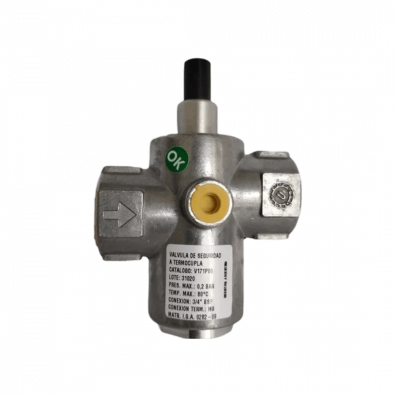 Válvula termoeléctrica V171 C/P 3/4" 0-0,2bar orif 19mm