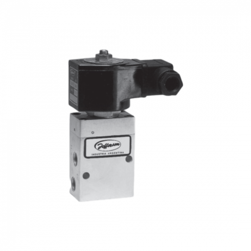 Válvula solenoide 3/2 1351 RR Nitrilo 1/2" 1-10bar orif 10mm latón