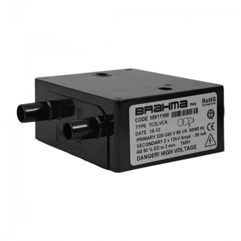 Transformador de ignición TC1LVCA p/gas - 220V / 1x15KV - Intermit