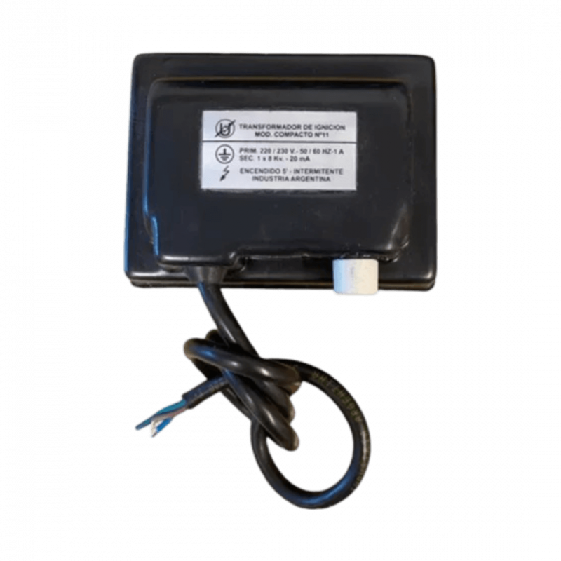Transformador de ignición p/gas - Uso contínuo - 220V / 1x7,5KV