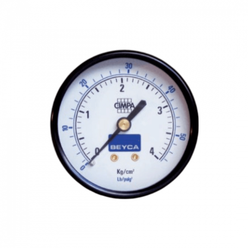 Manómetro MM2-35 - Diam 63mm - C/post 1/4" BSPT - 0/14 kg/cm2