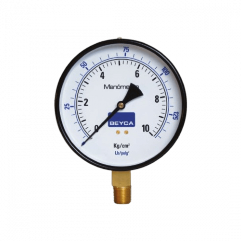 Manómetro MM6-38 - Diam 150mm - C/inf 1/2" NPT - 0/300 kg/cm2