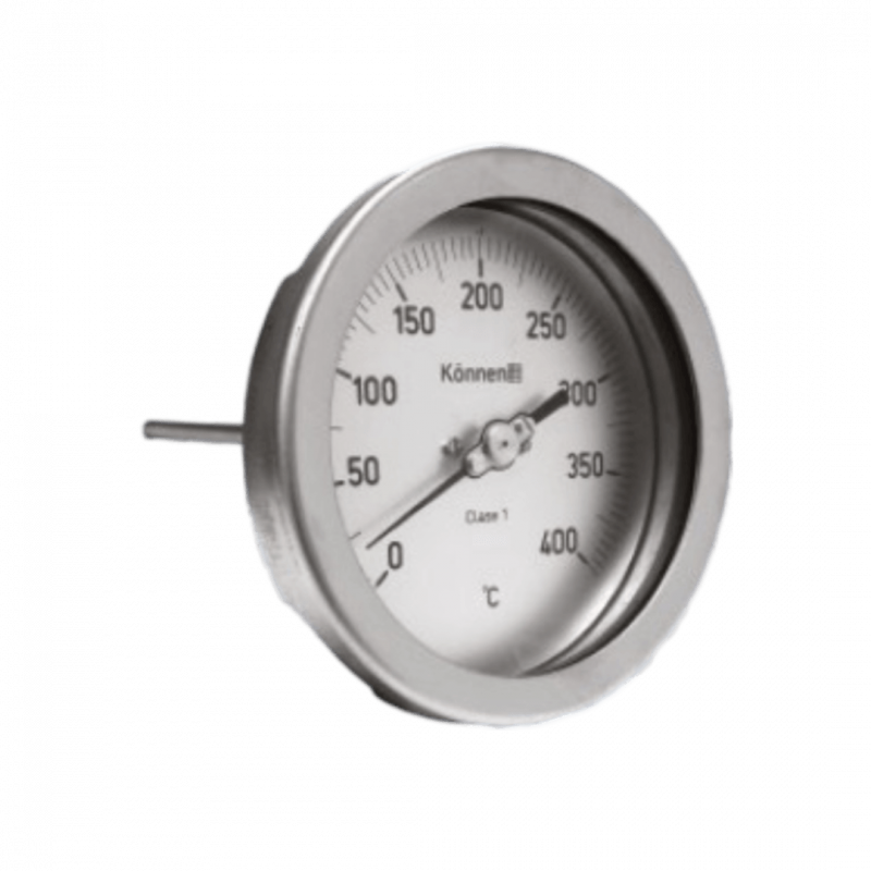 Termómetro TM4P-125K - Diam 100mm - C/post 1/2" NPT - 0/400 °C