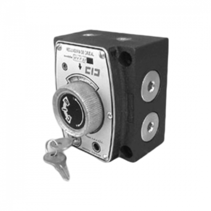 Válvula Reg. Caudal - Placa - 3/4" NPT - 106 l/min - Comp térmica