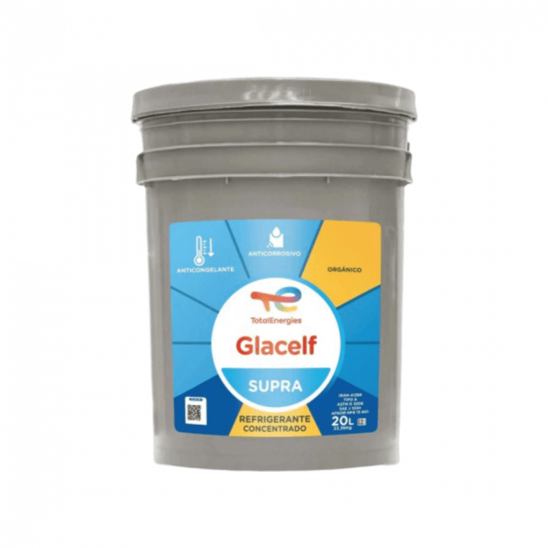 Refrigerante orgánico Glacef Supra - Balde de 20L