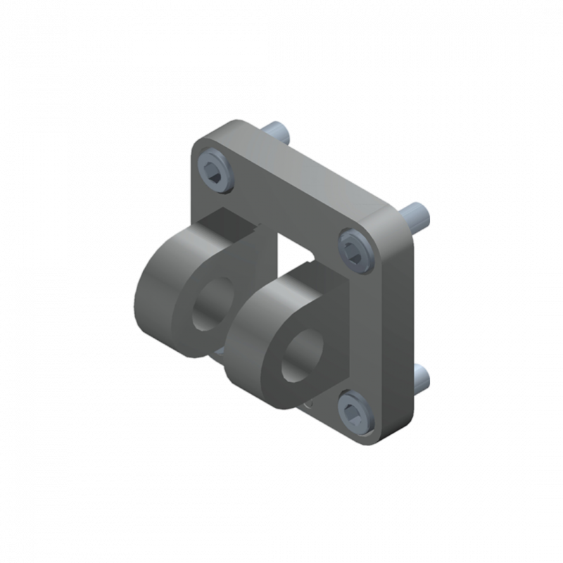 Montaje basc tras angosto p/cilindro CN10 diam 40mm