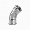 Cruva 45° - HH - Galvanizado - 1" BSPT