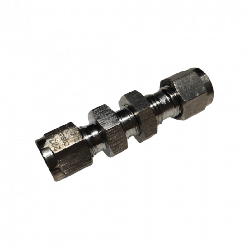 Conector pasachapa Hermseal - 2 tubos 1/2" - Ac inox - Molib-Pro