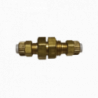 Conector pasachapa Poliseal - 2 tubos 3/8" - Bronce