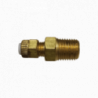 Conector recto Poliseal - T 1/4" - R 1/4" NPT - Bronce