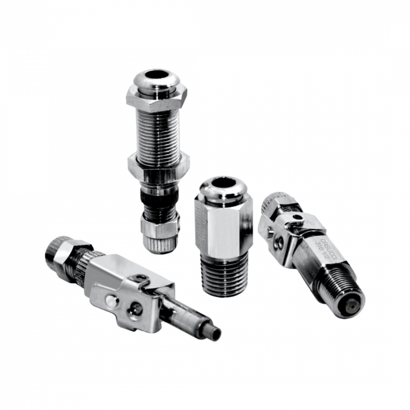 Plug para tubo Microquick - T 1/4" OD - Latón