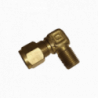 Conector codo Safelock - T 3/8" OD - R 1/2" BSPT - Bronce