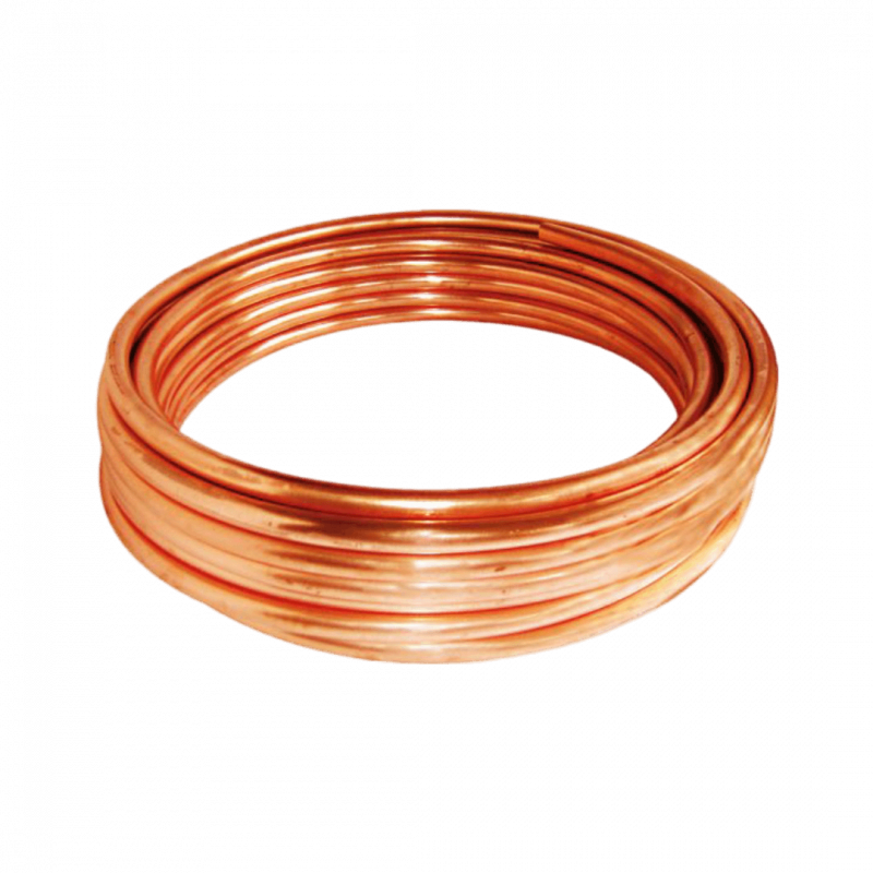 Tubo de cobre - Desnudo - 3/8" OD - Esp 0.8mm