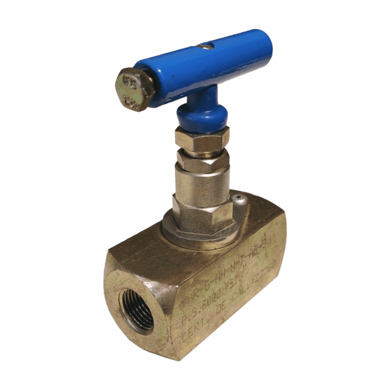 Válvula aguja - Acero al carbono - Emp PTFE - HH 1/4" NPT