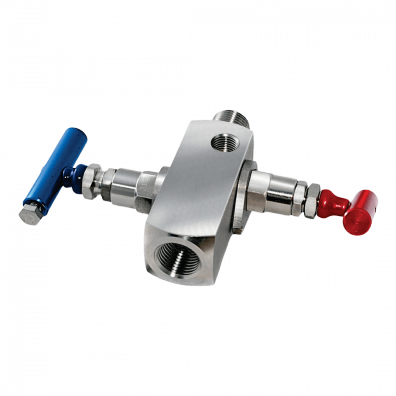 Válvula integral cierre y purga - Ac inox - Emp PTFE - MH 1/2" NPT