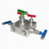 Manifold de 5 válvulas - Acero inox - Emp PTFE - 1/2" NPT