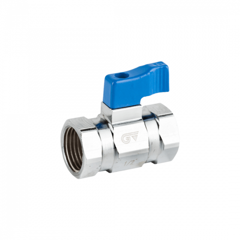 Válvula esférica 3096 - Mini - PR - Latón - PTFE - 3/8" BSP