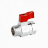 Válvula esférica 3097H - Mini - PR - Latón - PTFE - 1/4" BSP M-H