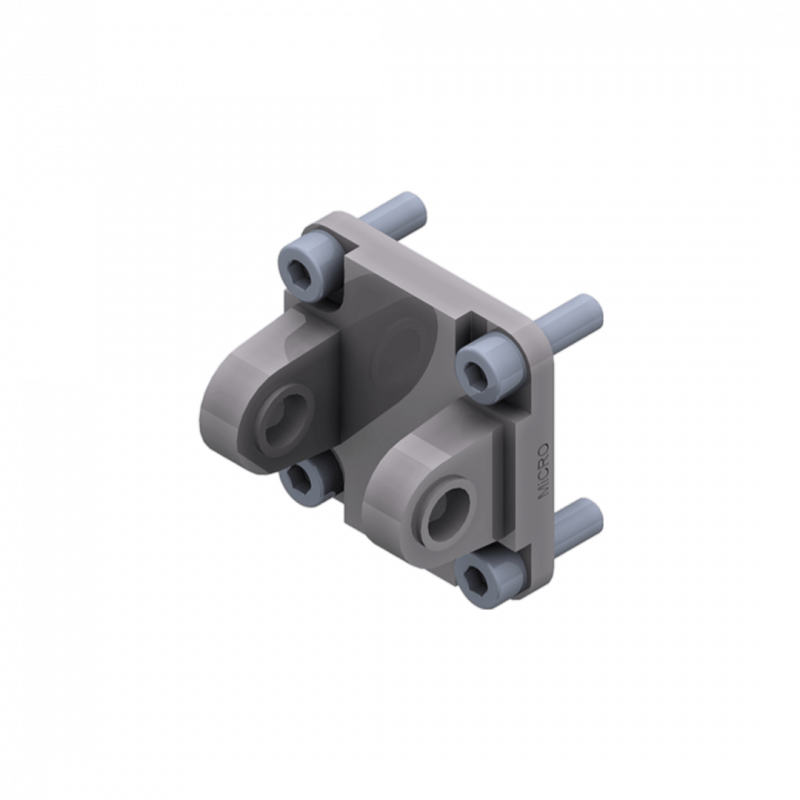 Montaje basculante tras hembra p/cilindro CP10 diam 63mm