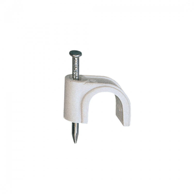 Abrazadera de nylon con clavo Mx 8 B - 100 unidades