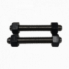 Espárrago de Acero B7 zincado + tuercas 2H - Diam 5/8" - Largo 95mm
