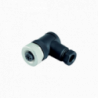 Conector hembra confeccionable angulado - M12 - 4 pines
