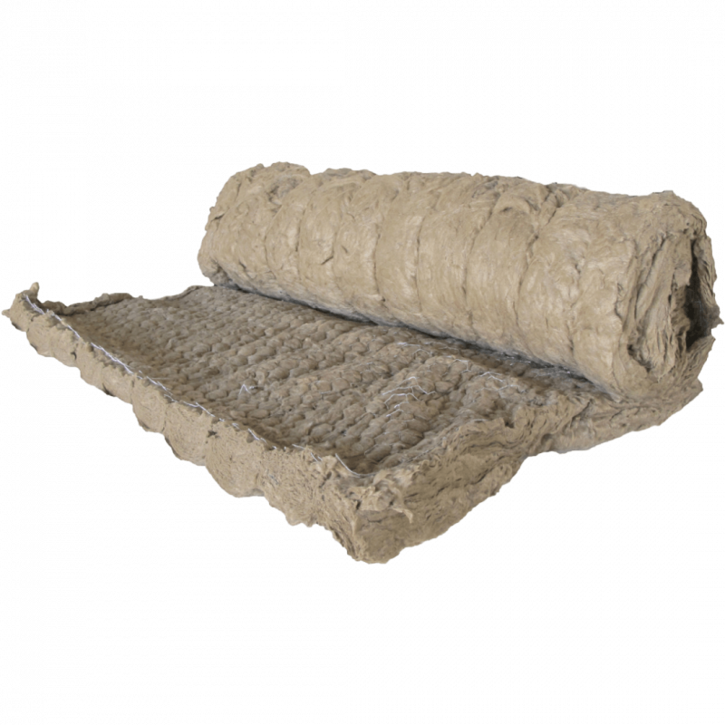 Colchoneta de lana mineral - Densidad 100kg/m3 - Espesor 1 1/2"