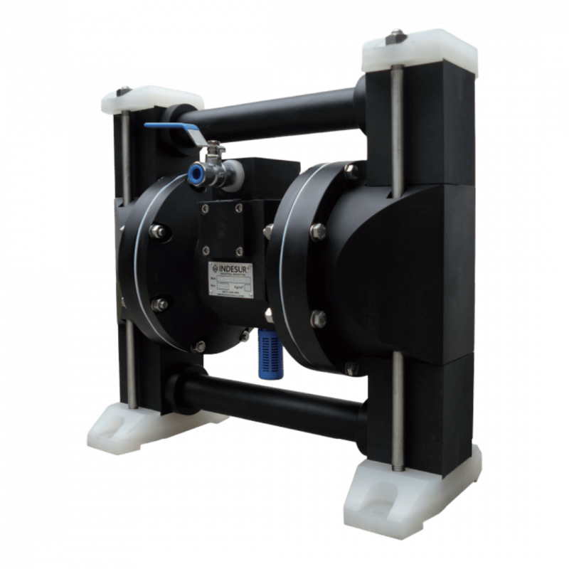 Bomba neumática D25 - 135 l/min - 1" BSP - Diaf Santoprene - Válv EPDM