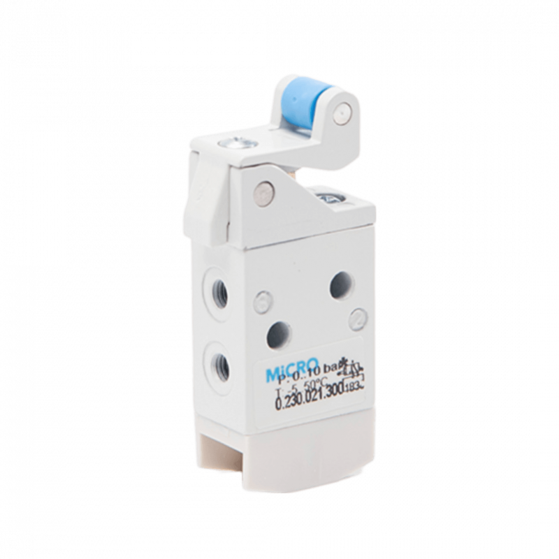Válvula 3/2 MM M5 mando rodillo