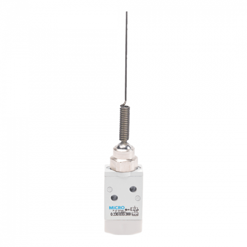 Válvula 3/2 MM M5 mando varilla elástica universal