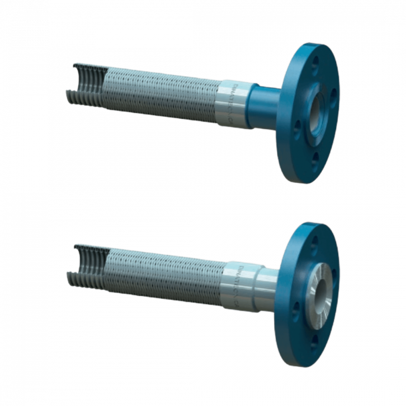 Caño flexible tipo anular - Largo 500 mm - Brida S150 2"