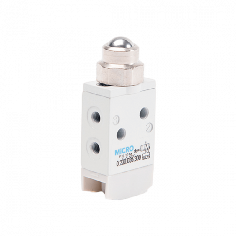 Válvula 3/2 MM M5 mando directo esfera