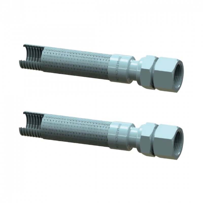 Caño flexible tipo anular - L 900 mm - 2H giratoria - BSPP 1/2"