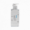 Válvula 5/2 SB1 SERVO 1/4" pulsador metálico