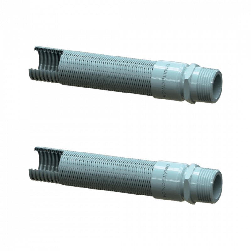 Caño flexible tipo anular - L 500 mm - 2M fijo - BSPT 2"