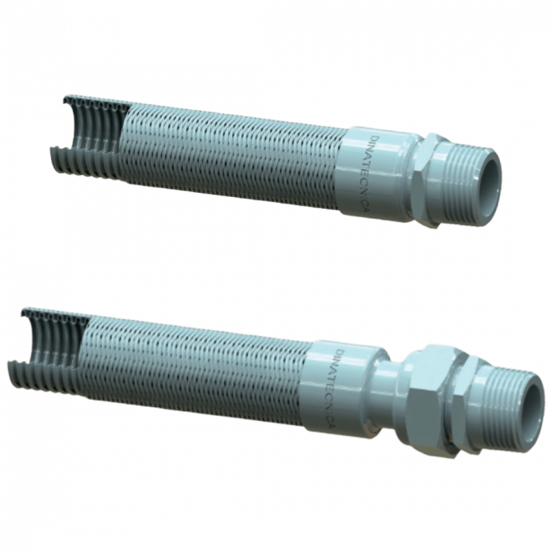 Caño flexible tipo anular - L 300 mm - M fijo M giratorio - BSP 1"