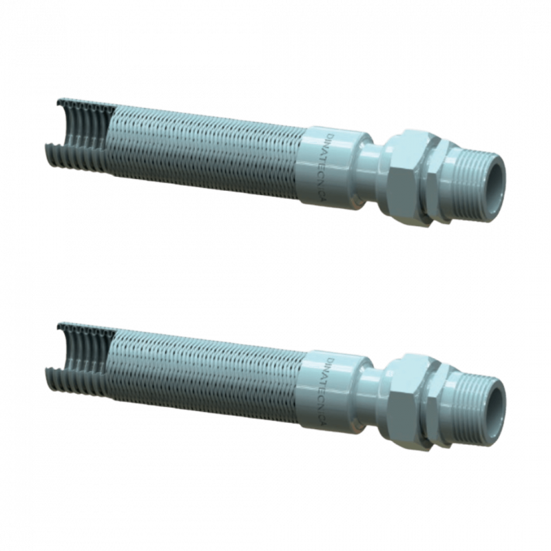 Caño flexible tipo anular - L 300 mm - 2M giratorio - BSP 1/2"