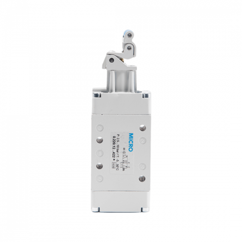 Válvula 5/2 SB1 SERVO 1/4" mando rodillo unidireccional